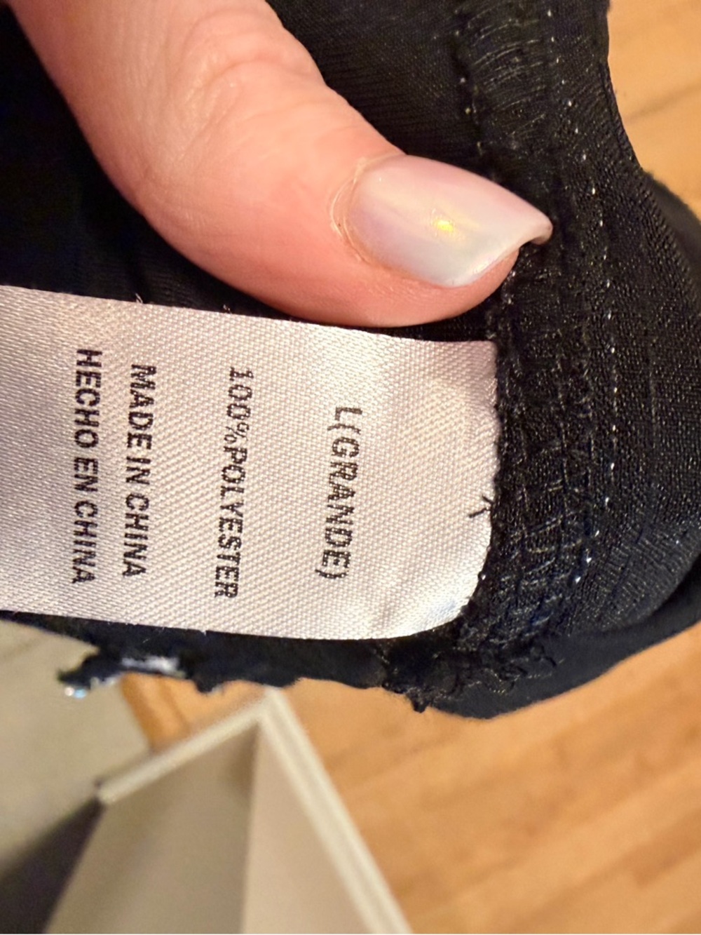 Black Track Pants with White Trim and Tie Hem - Picture 8 of 9